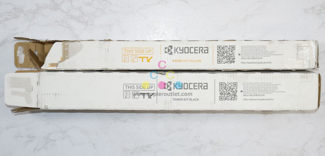 2 Open OEM Kyocera TASKalfa 5052ci,5053ci,6052ci,6053ci Toners TK-8517Y,TK-8517K