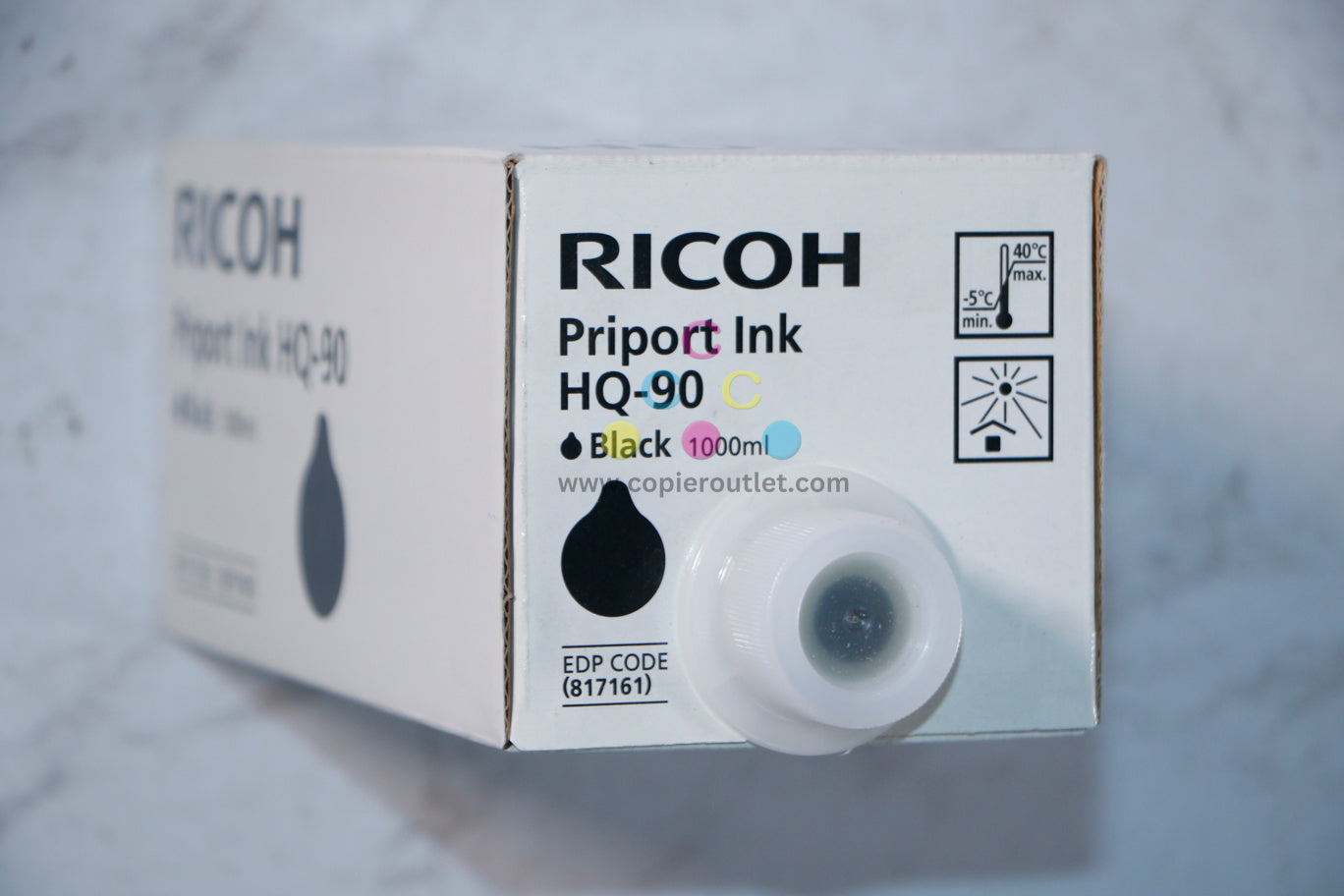 New OEM Ricoh DD6650P, HQ7000, SP1000SF Black Priport Ink HQ-90 / 817161