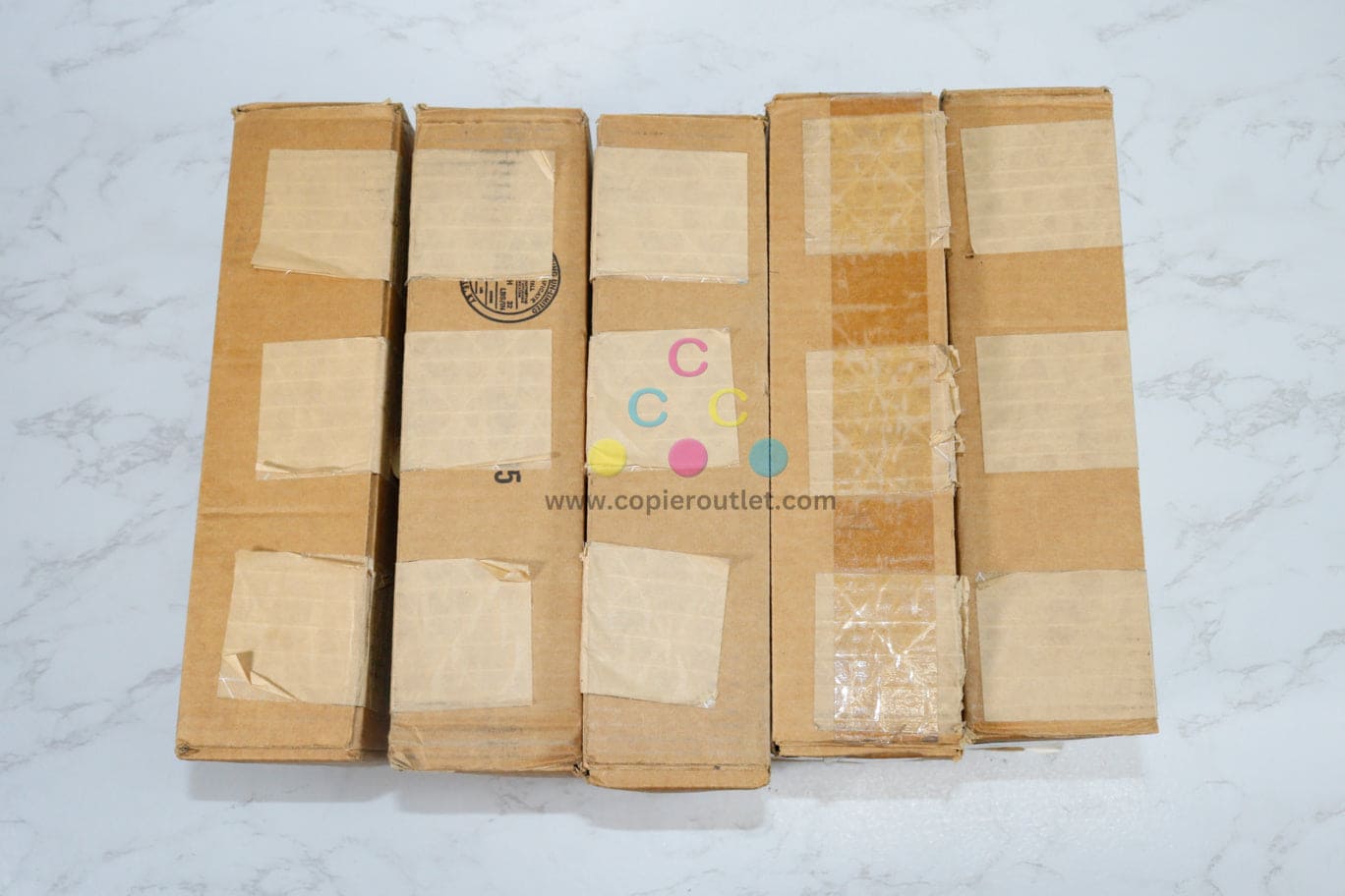 5 New OEM Toshiba e-Studio 6CP, CMMYK Toners 15A3106,15A3107,15A3108,15A3109