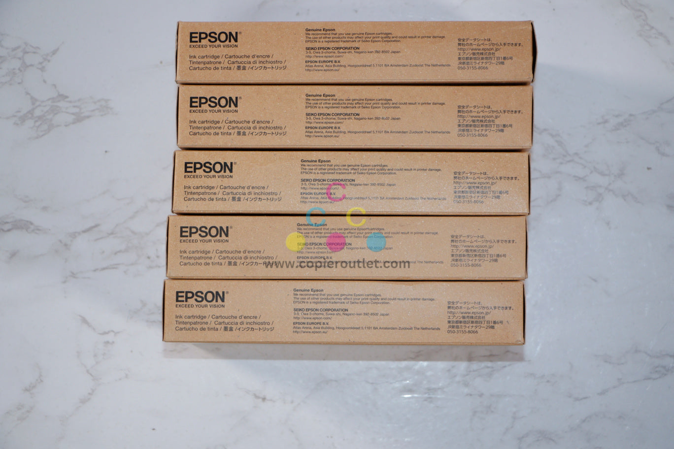 5 New OEM Epson SureColor-P5000,5070 Inks Green,LBK,MBK,LLBK T913B, T9137,38,39