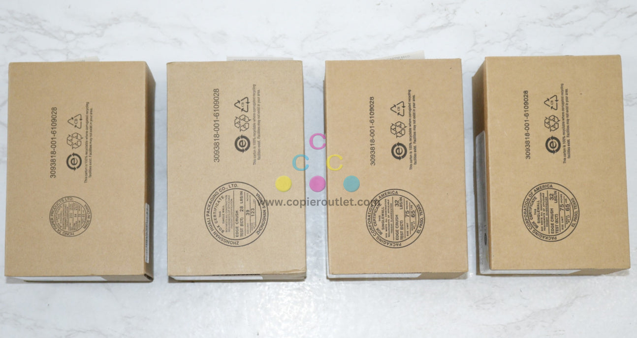 4 New OEM Sharp MX-C407F, MX-C507F CCMY Toners MX-C50TC, MX-C50TM,MX-C50YTY