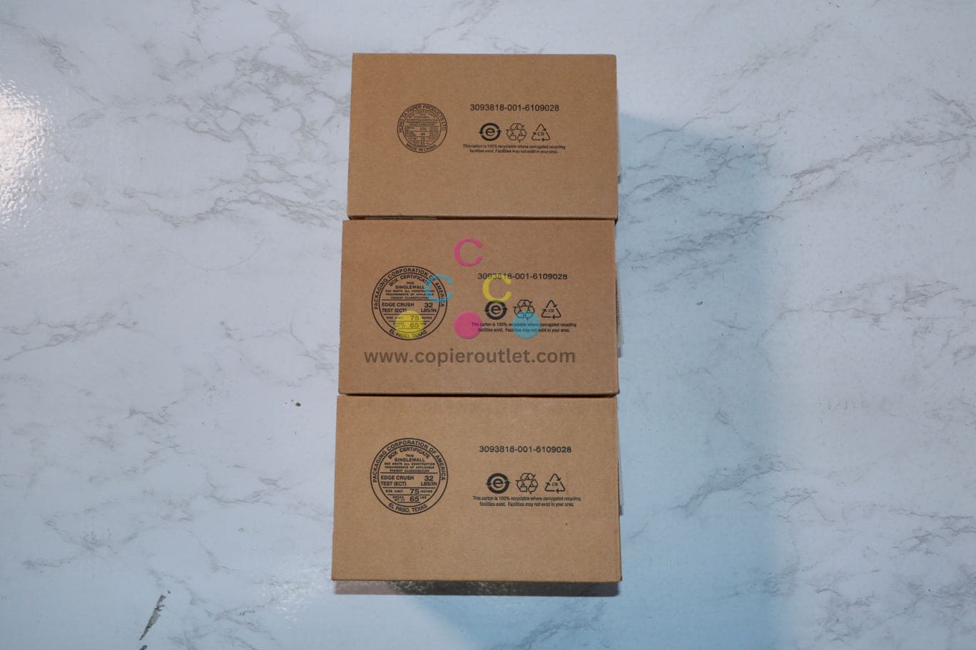 3 New OEM Sharp MX-C407F,MX-C507F CMY Toners MX-C50TC,MX-C50TM,MX-C50TY