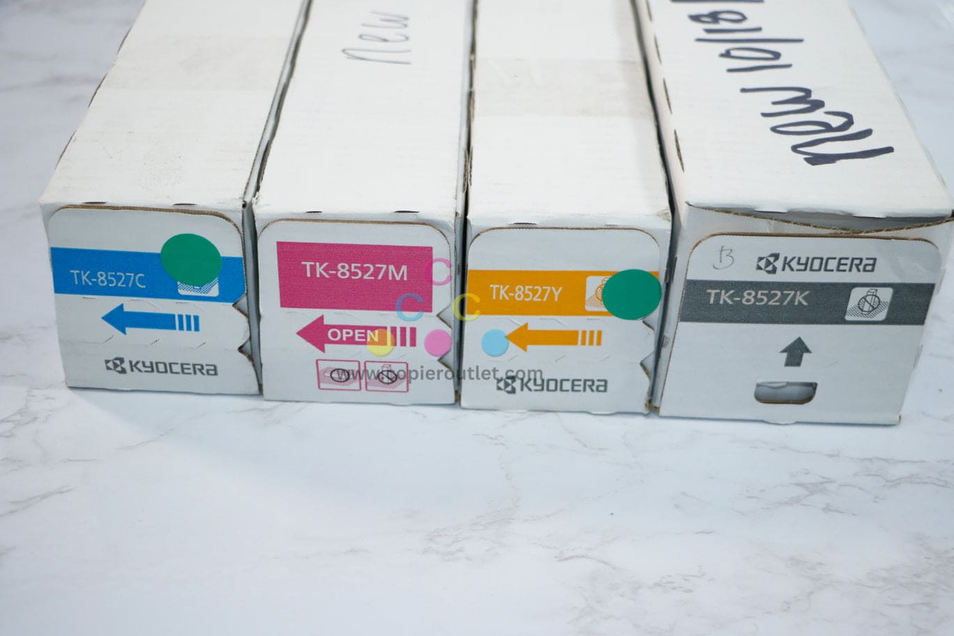 New Cosmetic OEM Kyocera TASKalfa 3552ci, 3553ci, 4052ci TK-8527 CMYK Toners