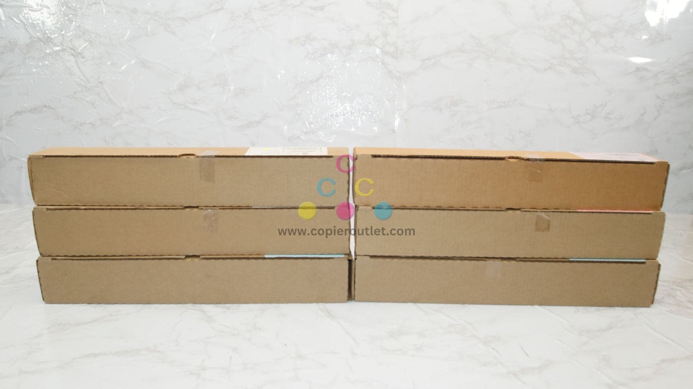 6 OEM Konica Minolta BizHub C227, C287 TN221 CMY Toners(TN221AC,TN221AM,TN221AY)