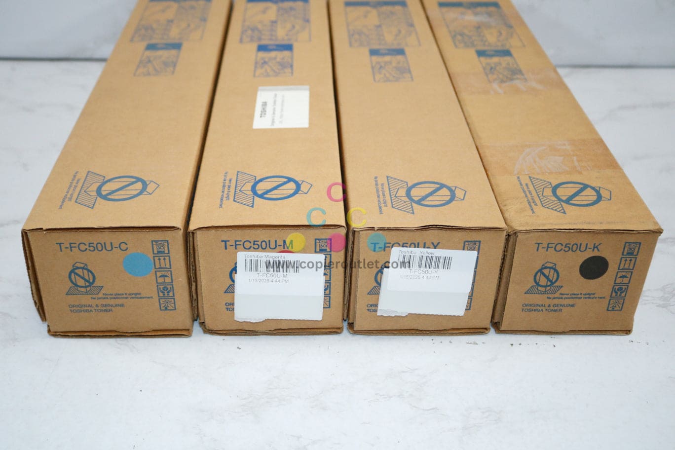 Genuine Toshiba eSTUDIO 2555C,3055C,C4555C,5055C T-FC50U CMYK Toner Cartridges