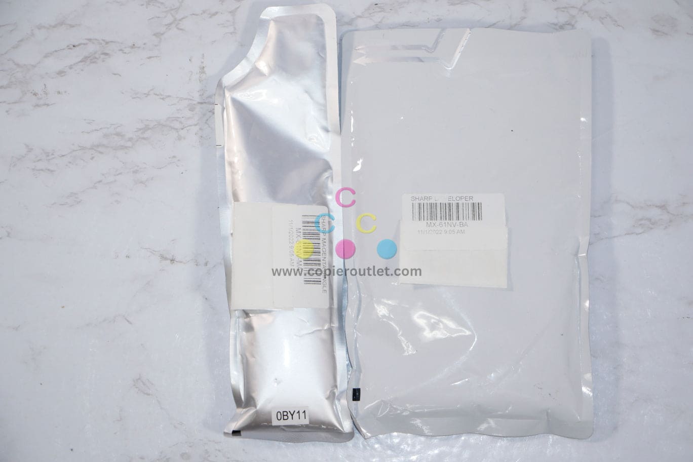 2 OEM Sharp MX-2630N,MX-2651 Magenta & Black Developer MX-61NV-BA,MX-61NV-SA