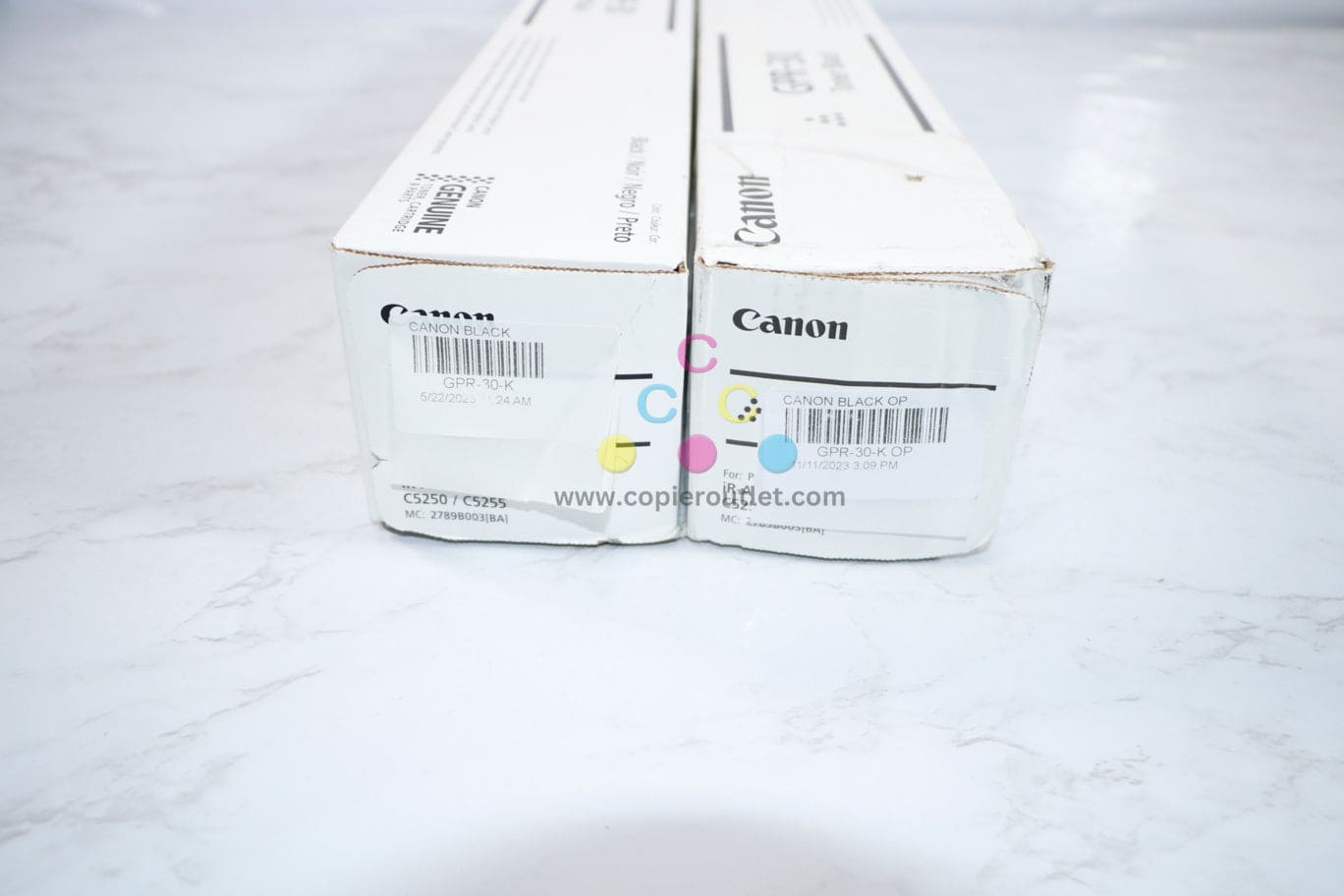 2 Open OEM Canon iR ADVANCE C5045,C5051,C5250 Black Toners GPR-30 (2789B003)