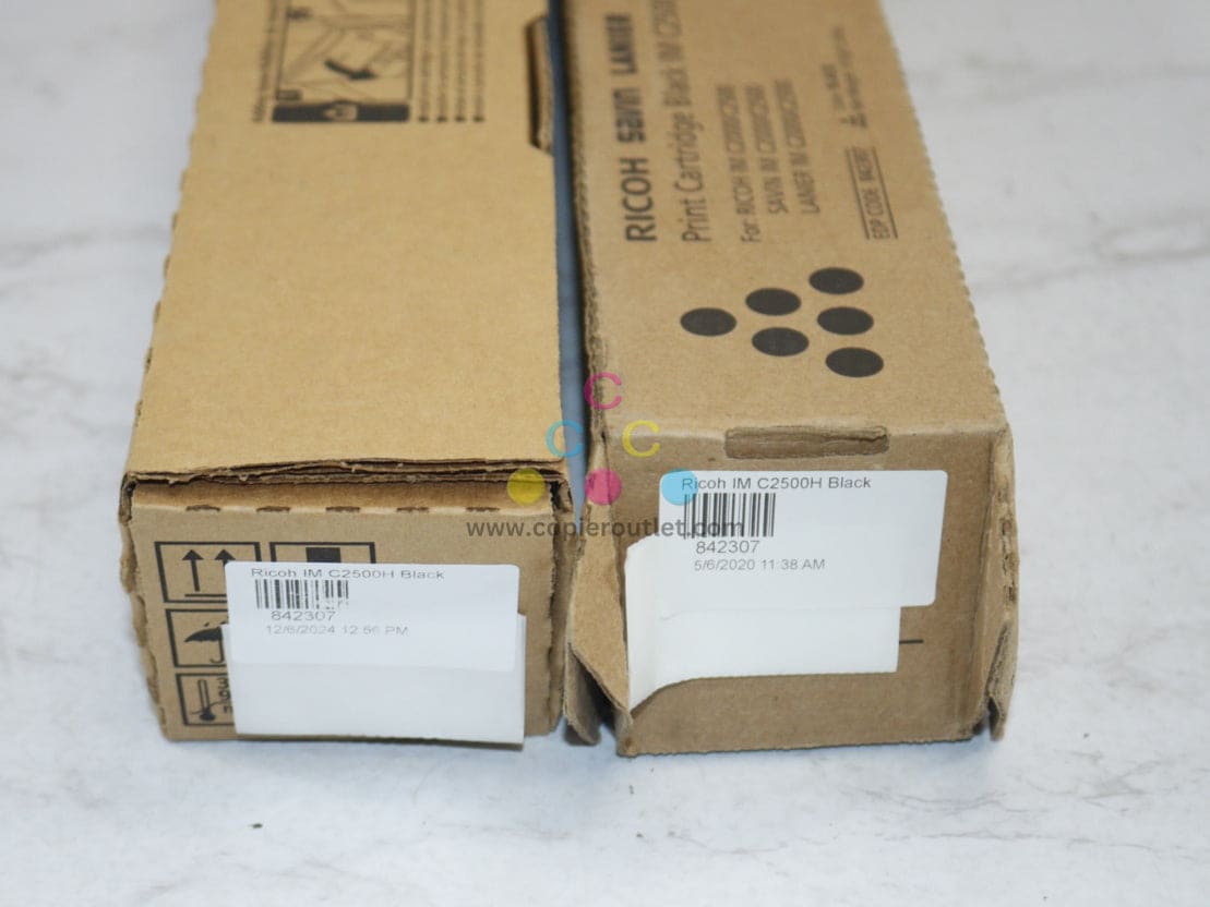 2 New OEM Ricoh IM C2500H,IM C2000 Black Toners 842307 Same Day Shipping