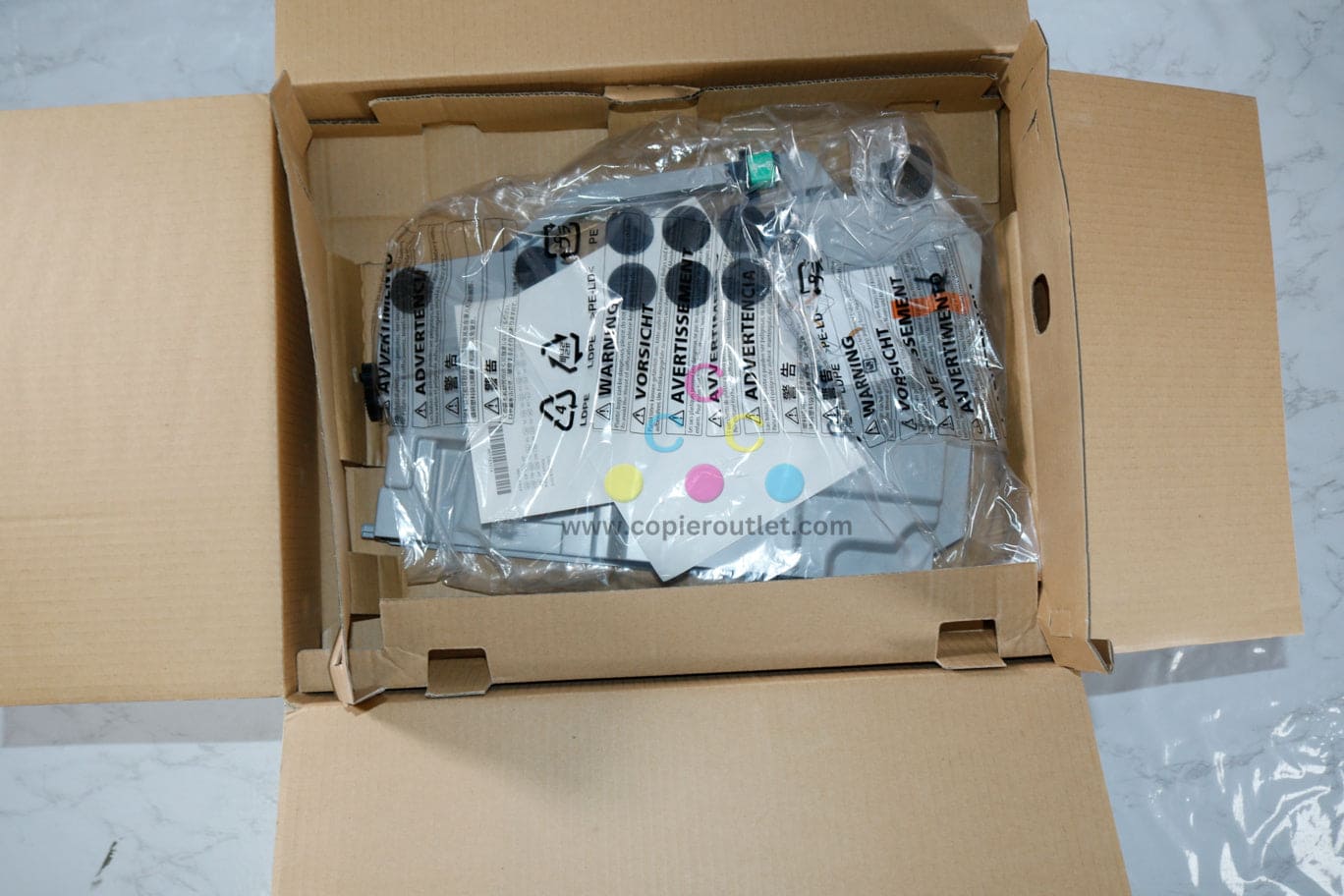 4 OEM Ricoh SPC430,C431,C435 Waste Toner Bottles 406665,M875045 (3 New & 1 Open)