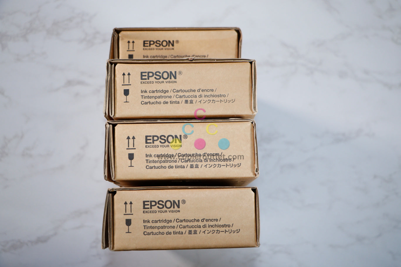 4 New OEM Epson SureColor-P9000,7000,8000,6000 G,C,PBK Inks T834B,T8041,T8042