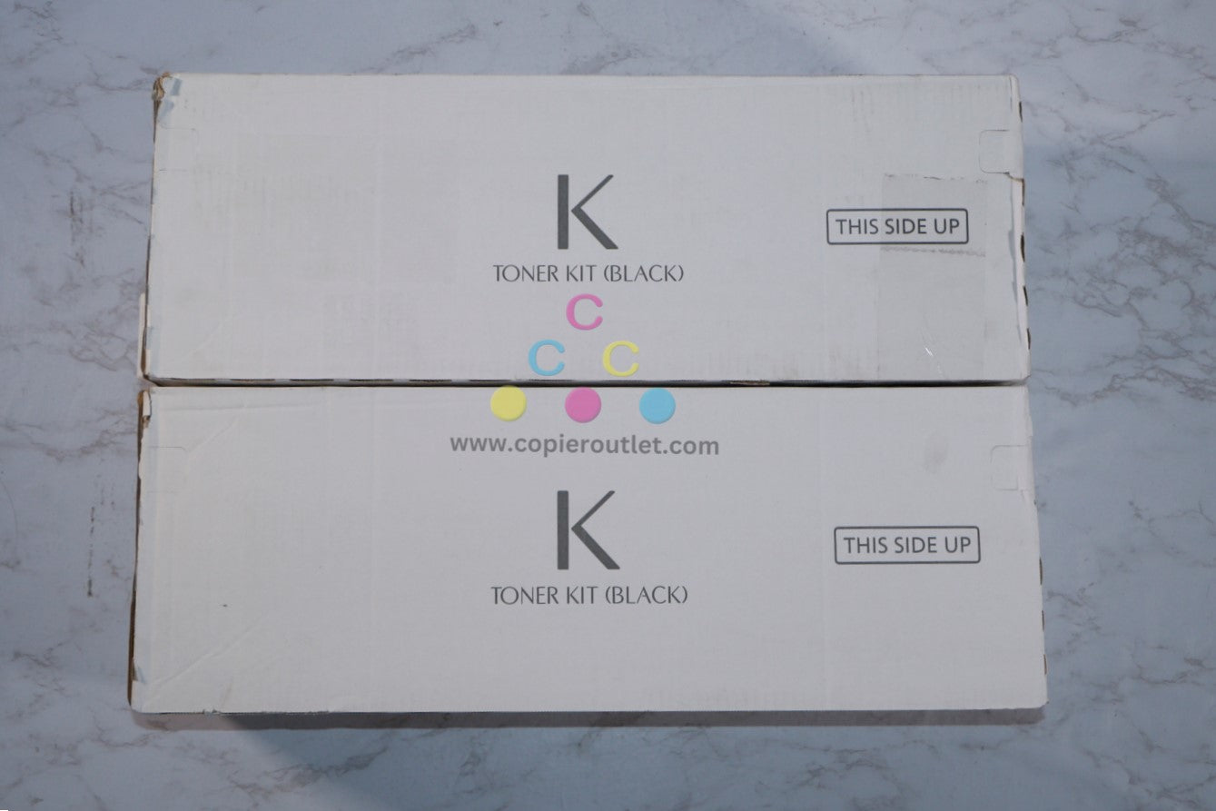2 Cosmetic OEM Kyocera/Copystar TASKalfa7052ci,8052ci Black Toner Kits TK-8727K