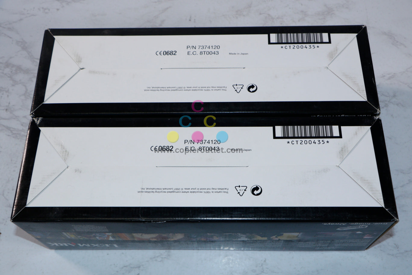 2 New Genuine Lexmark W840 High Yield Black Toners W84020H, Same Day Shipping