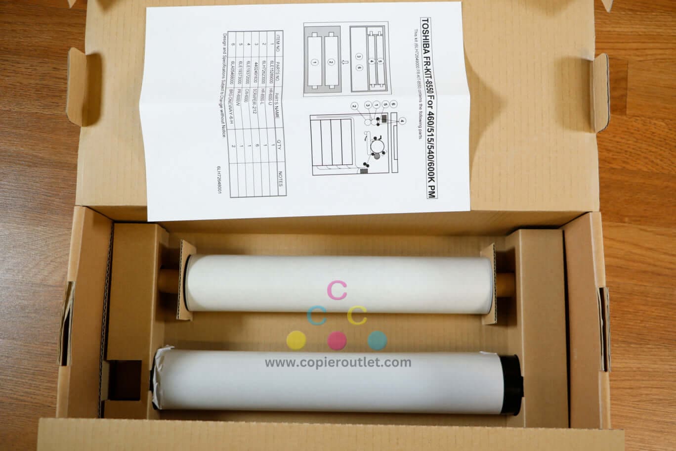 Open Toshiba FR-KIT-8550 Fuser Rebuild Maintenance Kit e-STUDIO e555/655/755/855