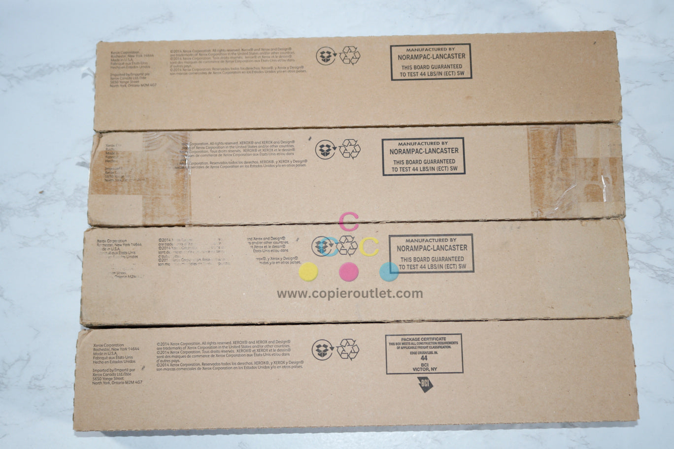 New Genuine Xerox Color C60,C70 CMYK Toner Set 006R01655,6R01656,6R01657,6R01658