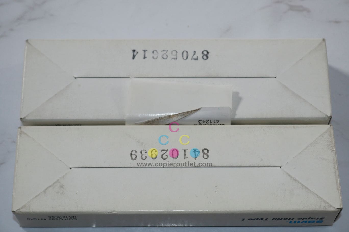 OEM Savin SR3020,SR3110,SR4000 Staple Refill Type L, 411243, 9886 (6 carts in total)