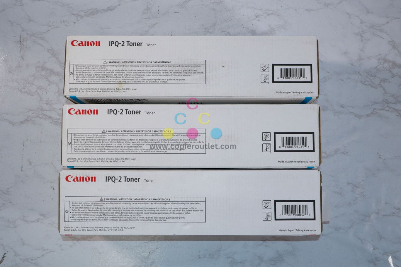 3 New OEM Canon imagePRESS C6000,C6010,C7000,C7010 CCM Toner Cartridges IPQ-2