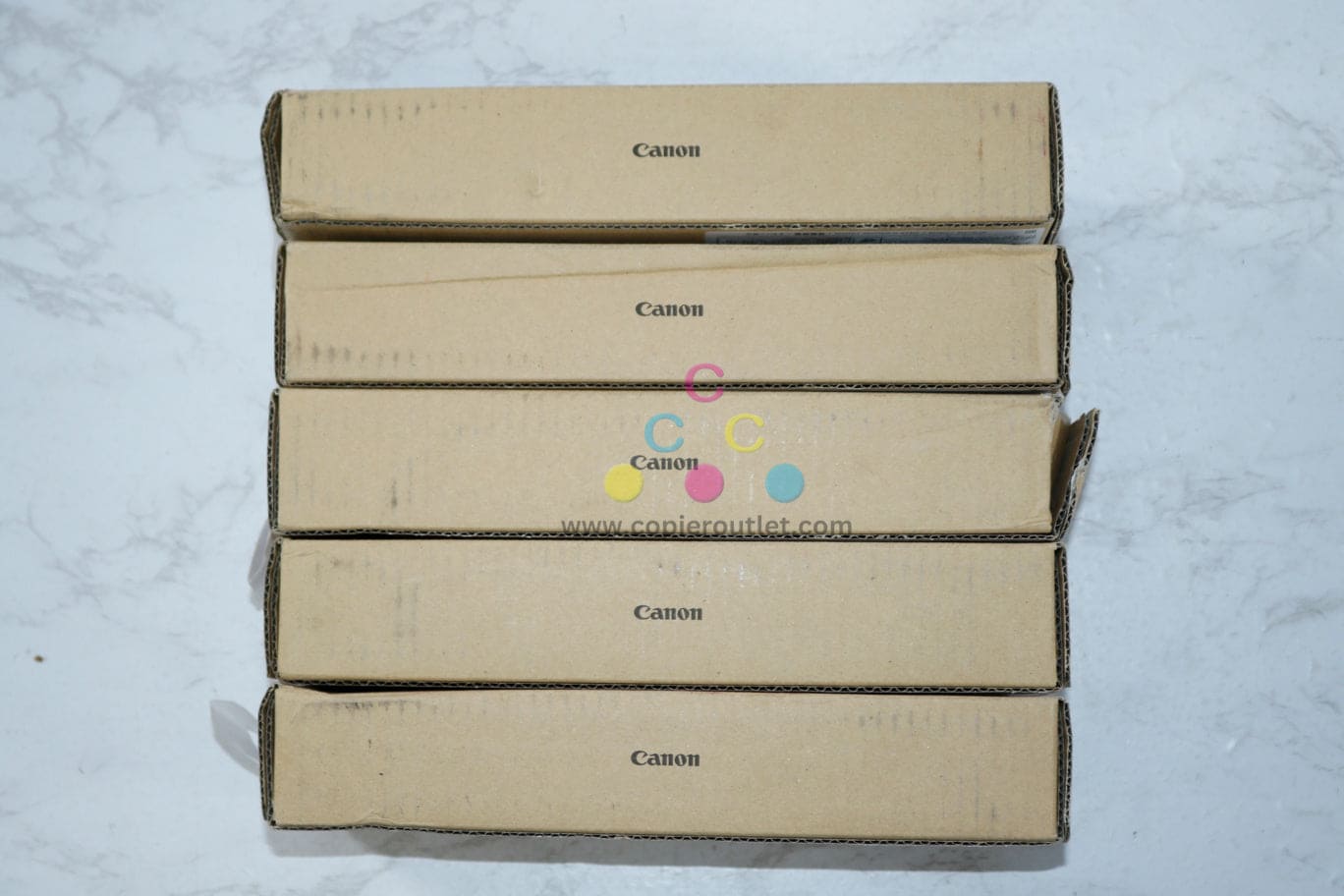 5 OEM Canon iPROGRAF TX-2000,TX-3000,TX-4000 PFI-710 C,M,Y,BK,MBK Ink Tanks