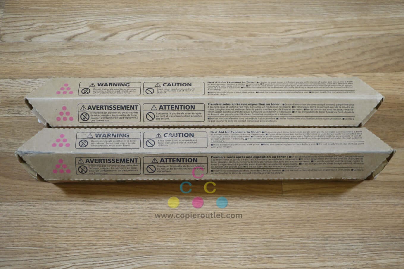 Lot of 2 Genuine Ricoh 841502 Magenta Toner Cartridge MP C2551/C9125/LD625C