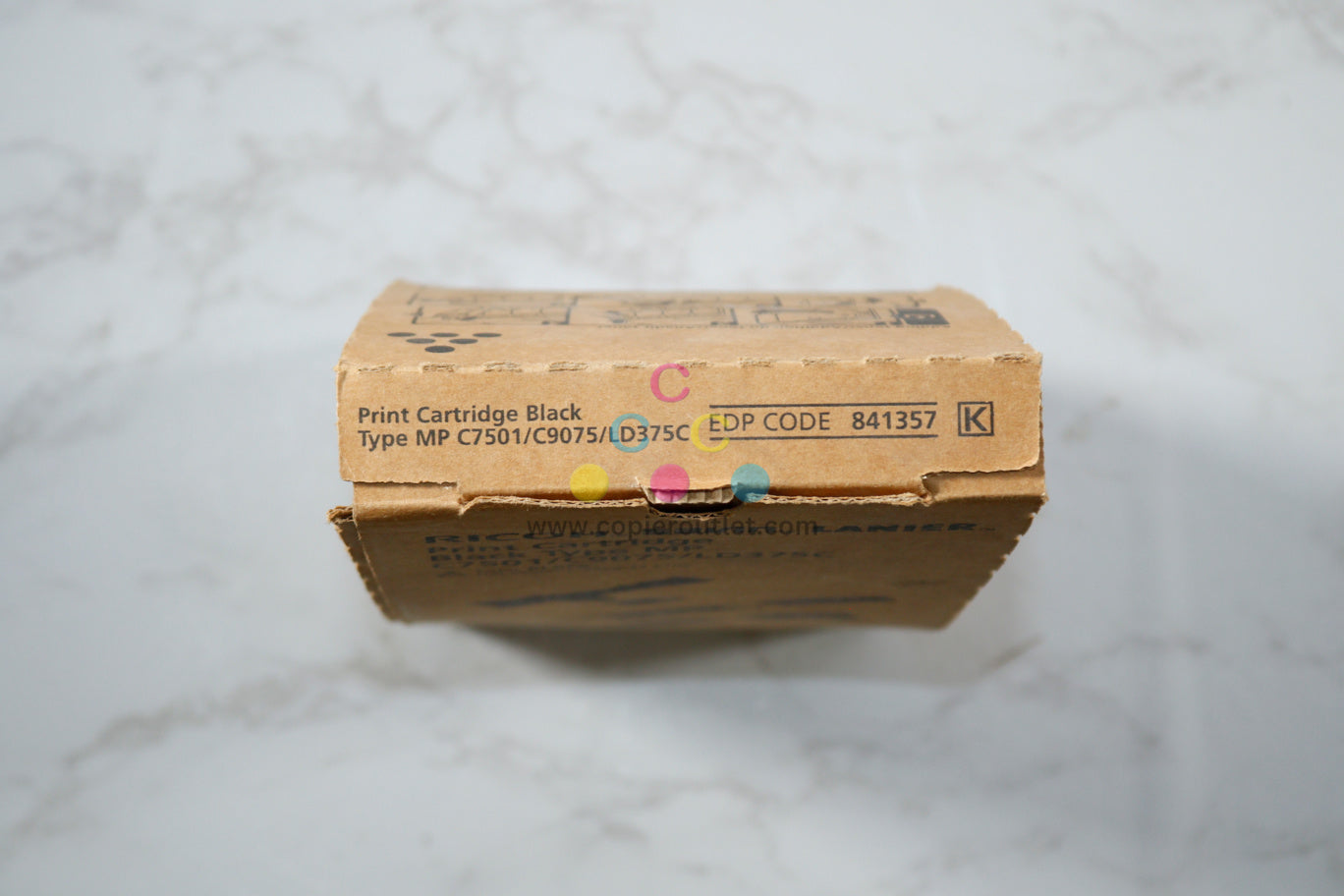 New / Open Seal OEM Ricoh Savin Lanier MP C7501/C9075 Black Toner Cartridge 841357
