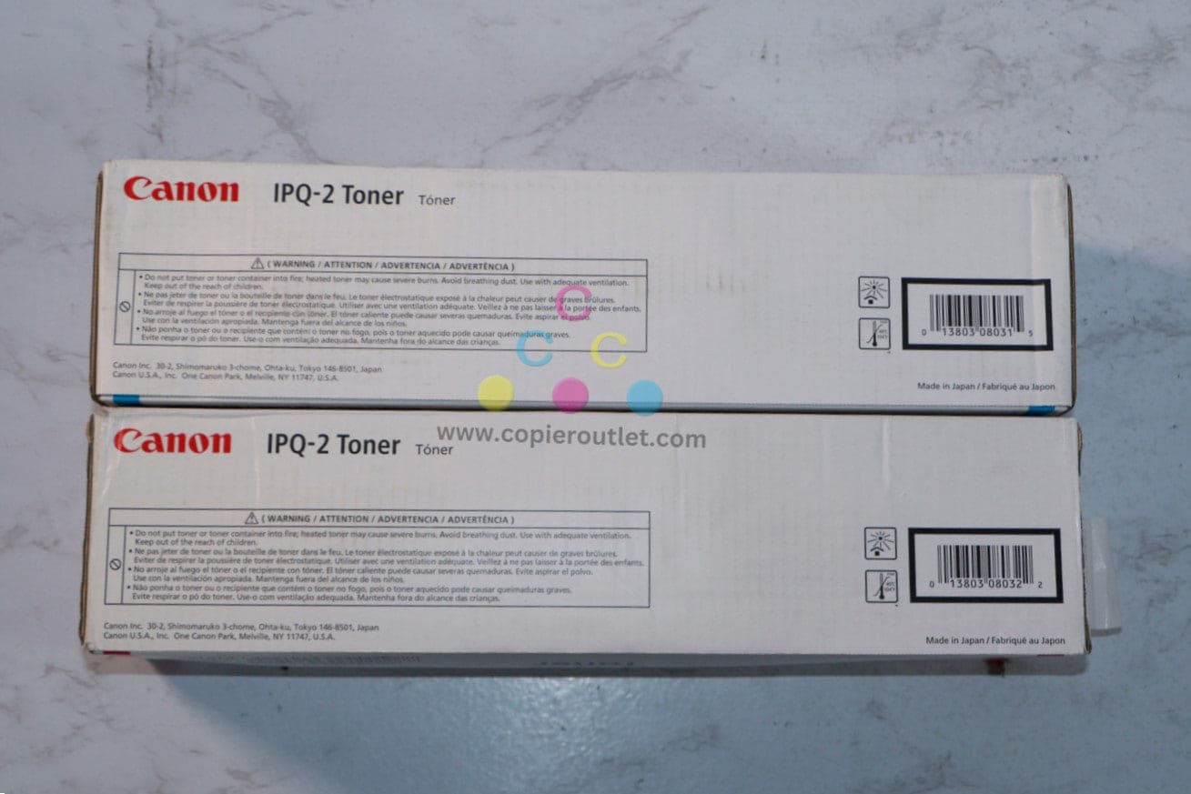 2 New OEM Canon imagePRESS C6000, C6010, C7000, C7010 CM Toner Cartridges IPQ-2