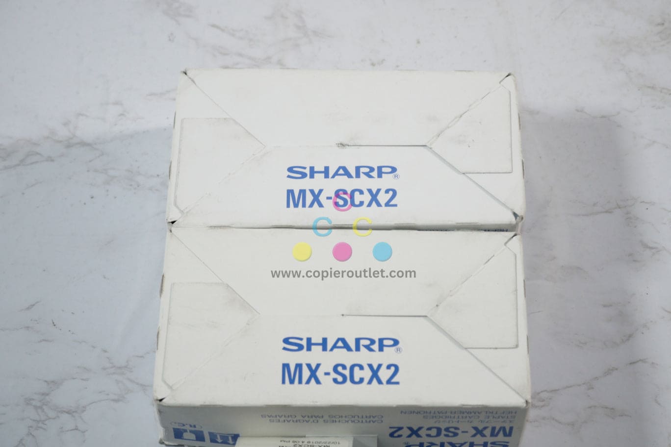 2 Open OEM Sharp MX-6240N, MX-6580N Staple Cartridge MX-SCX2 / NO.1201S-EAN