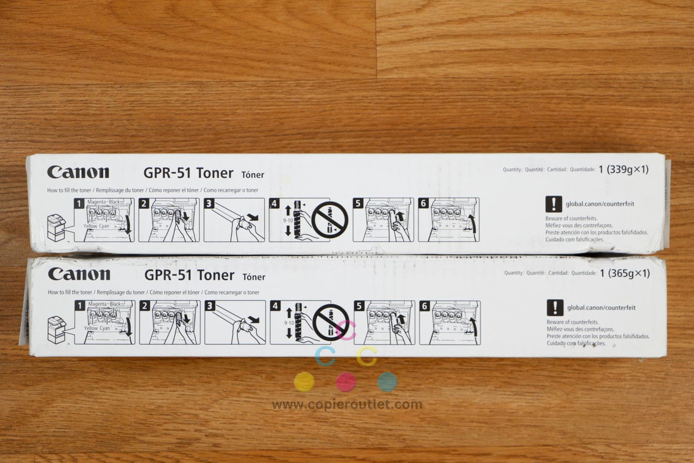 Genuine Canon GPR-51 YK Toner Cartridges imageRUNNER ADVANCE C250 C255 C350 C355