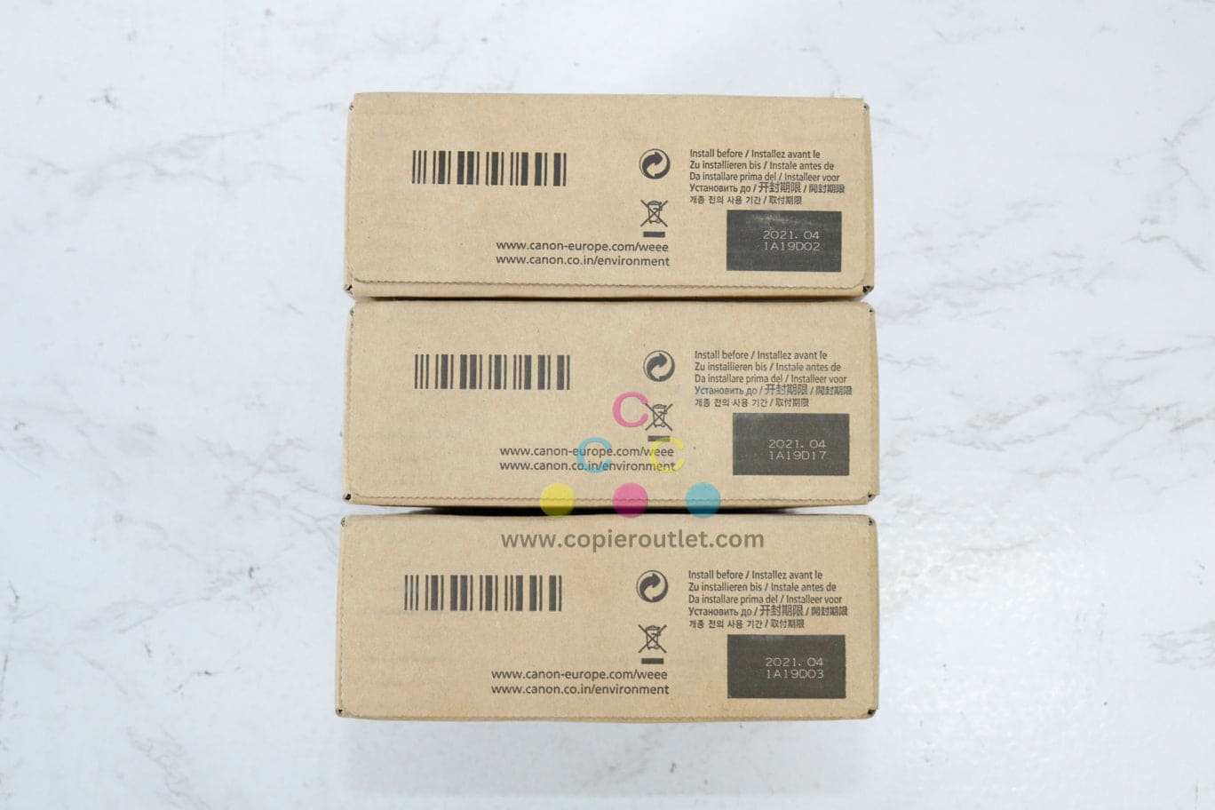 3 OEM Canon TX-2000,TX-3000,TX-4000 MYK PFI-310M Ink Tanks Same Day Shipping