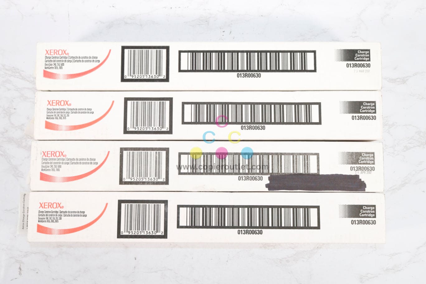 4 OEM Xerox DocuColor 240,242,250,252,260 Charge Corotron Unit 013R00630