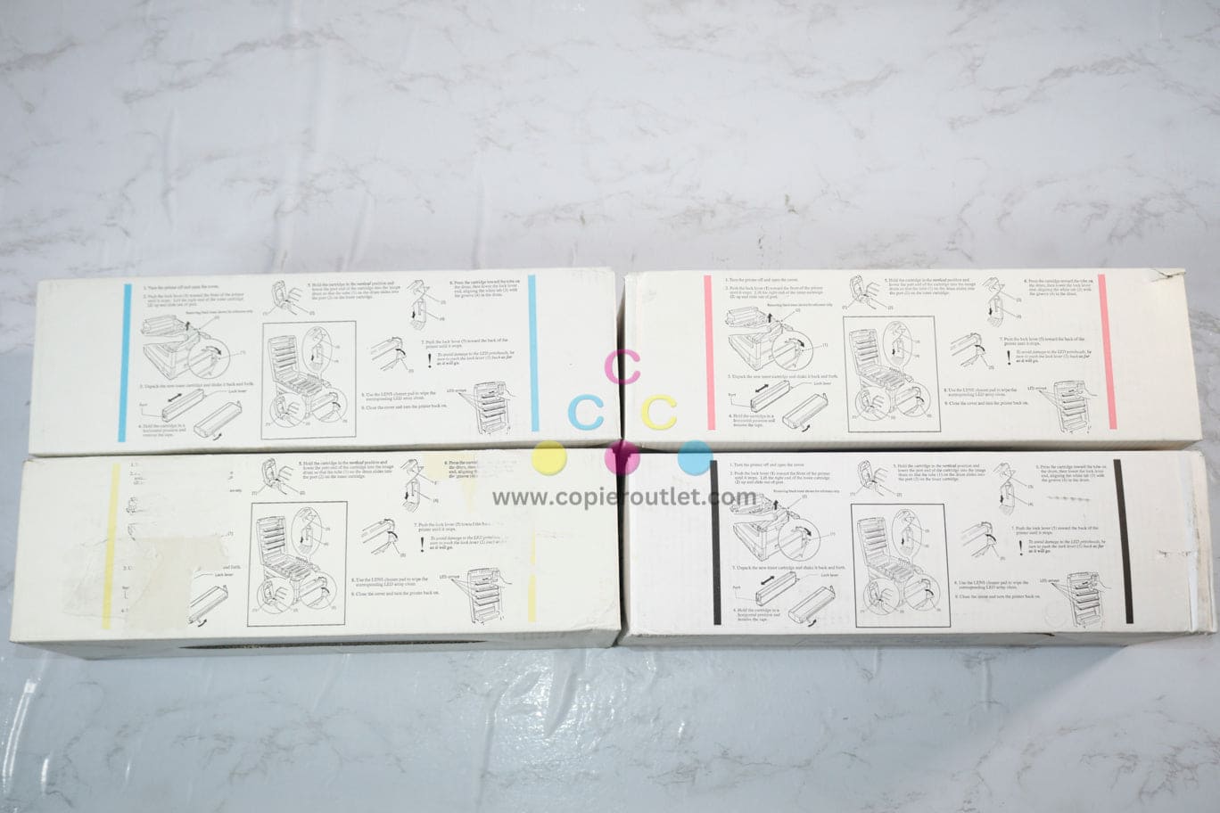 4 Cosmetic OEM Oki C9200,C9400 Series CMYK Toners 41515205,41515206,41515207,41515208