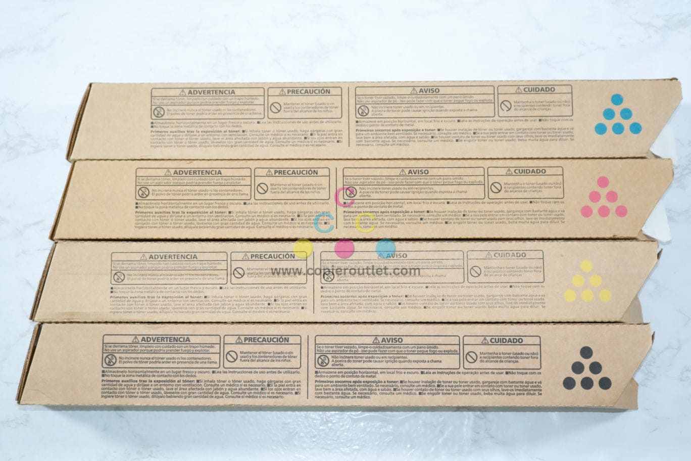 4 New OEM Ricoh MP C3002,C3502 CMYK Toners 841735,841736,841737,841738