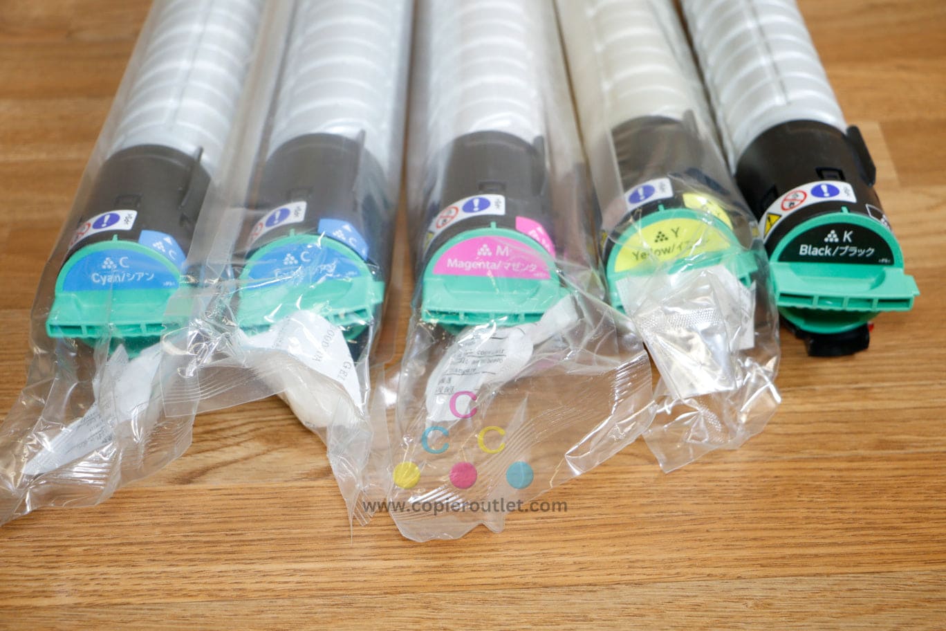 Open Ricoh 841281/82/83/80 CCMYK Toner Cartridge Set MP 2030/2050/2051/2550/2551