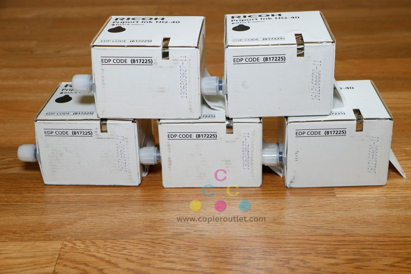 Lot of 5 HQ-40 Priport Ink Black Ricoh DX4542 DX4545 JP4500 Priport DD 4450