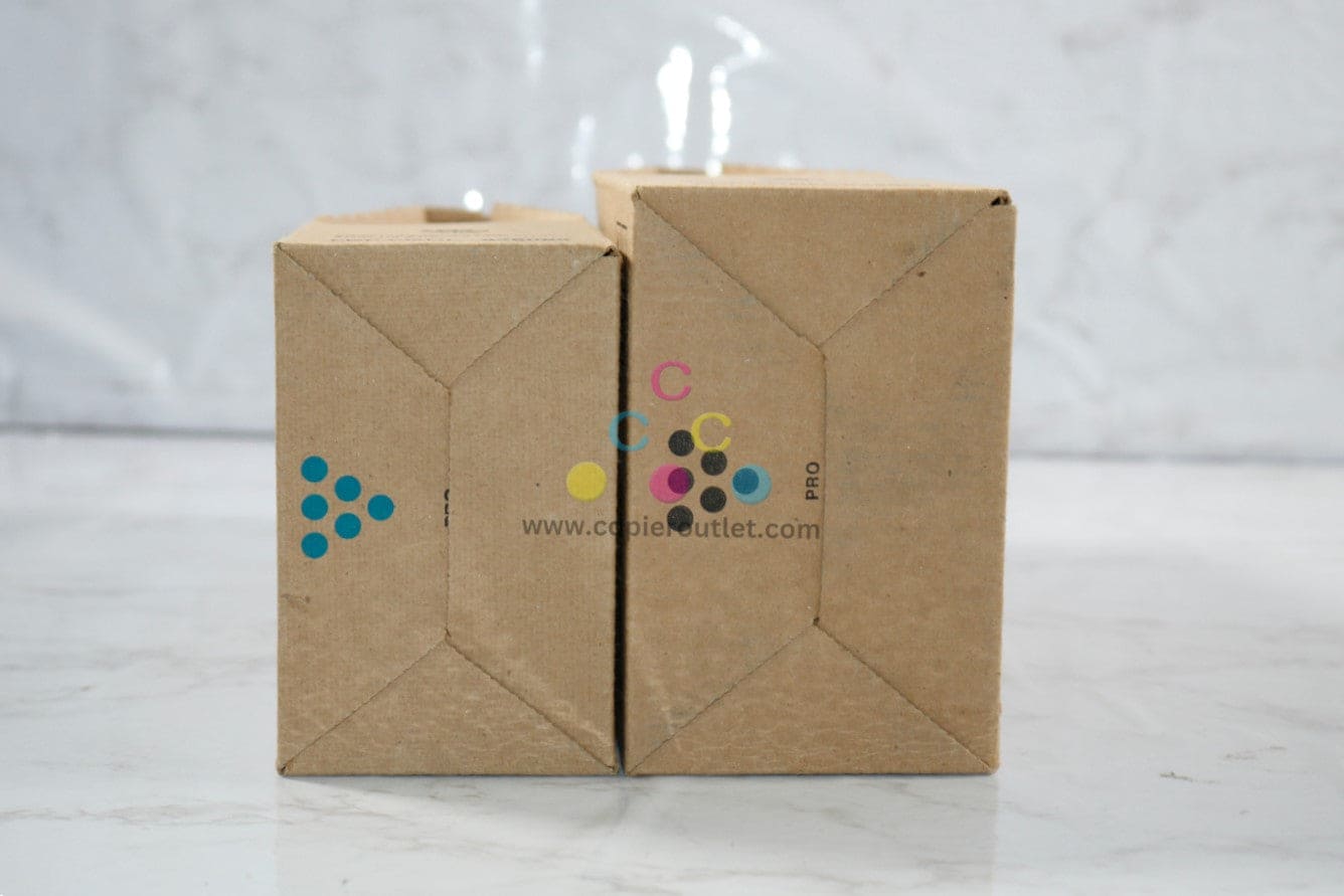 2 New OEM Ricoh C550EX, C700EX Cyan & Black Pro Print Cartridges 828088, 828089