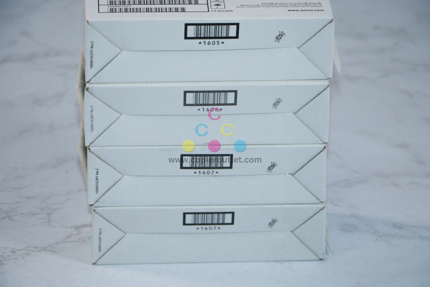 Xerox Phaser 6000/6010, WorkCentre 6015 CMYY Toner Cartridges 106R01627,28,29