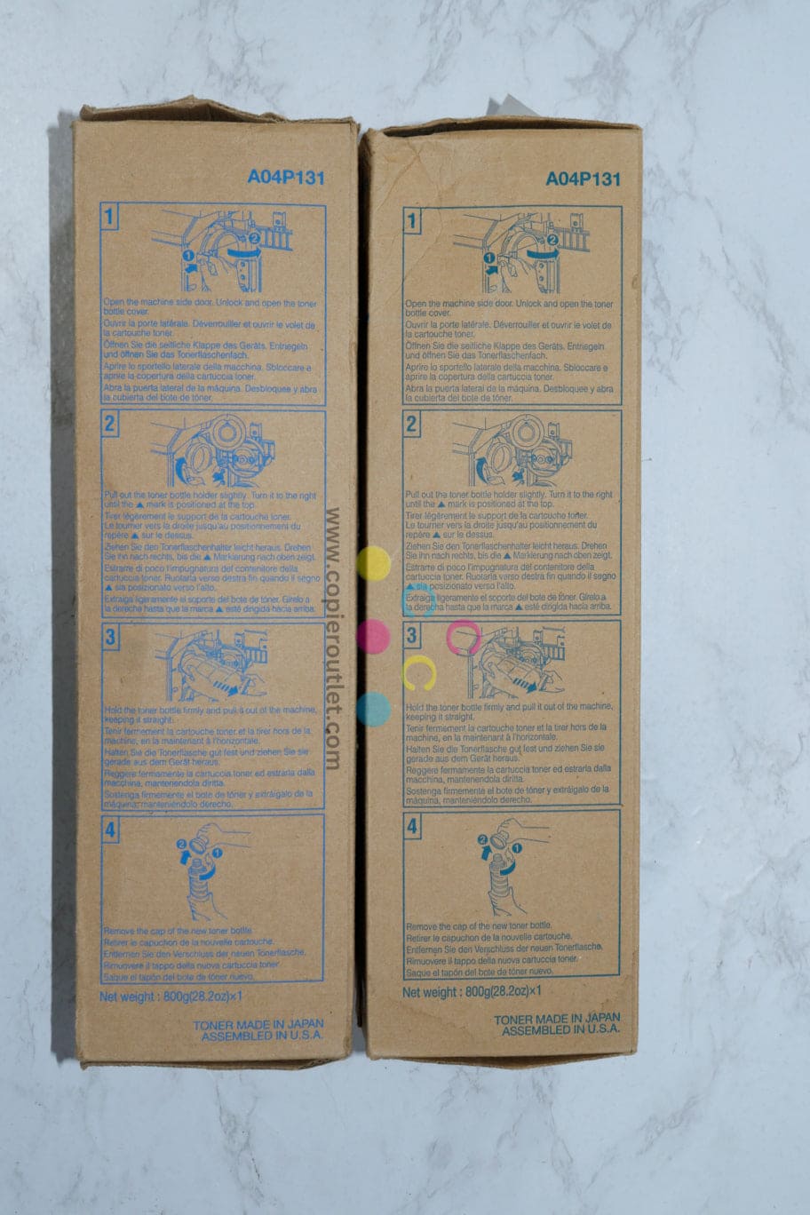 2 Cosmetic OEM Konica Minolta BH Pro C5500, C6500P Black Toners TN610K (A04P131)