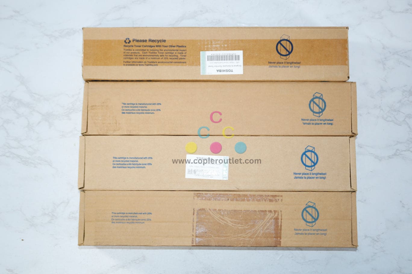 4 Cosmetic OEM Toshiba eSTUDIO 2330C,2820C,3530C,4520C T-FC28 CMMY Toners