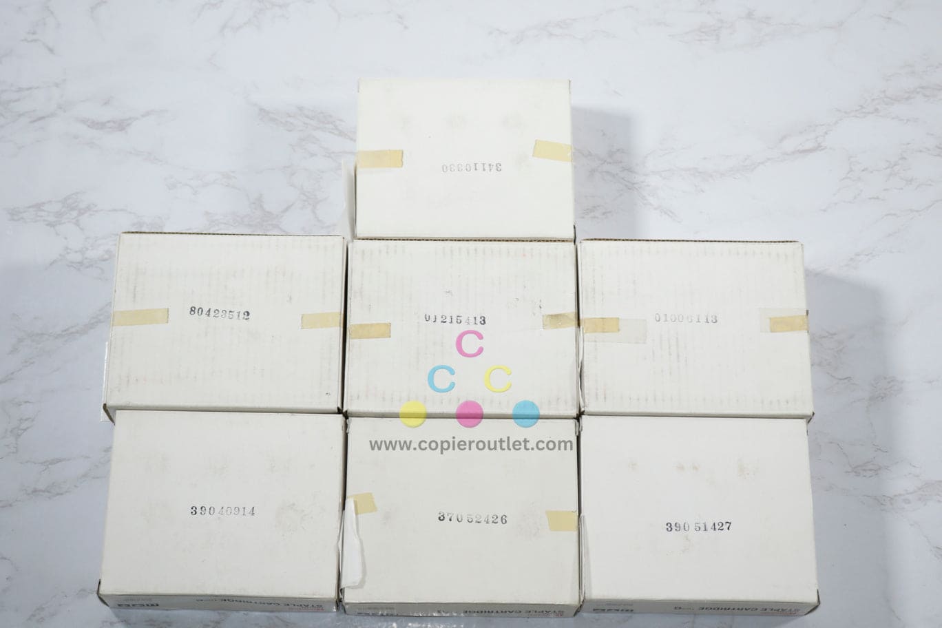 7 New OEM Ricoh 220, 270, SR720, TYPE G Staple Cartridge 410133, No. 320R-AM