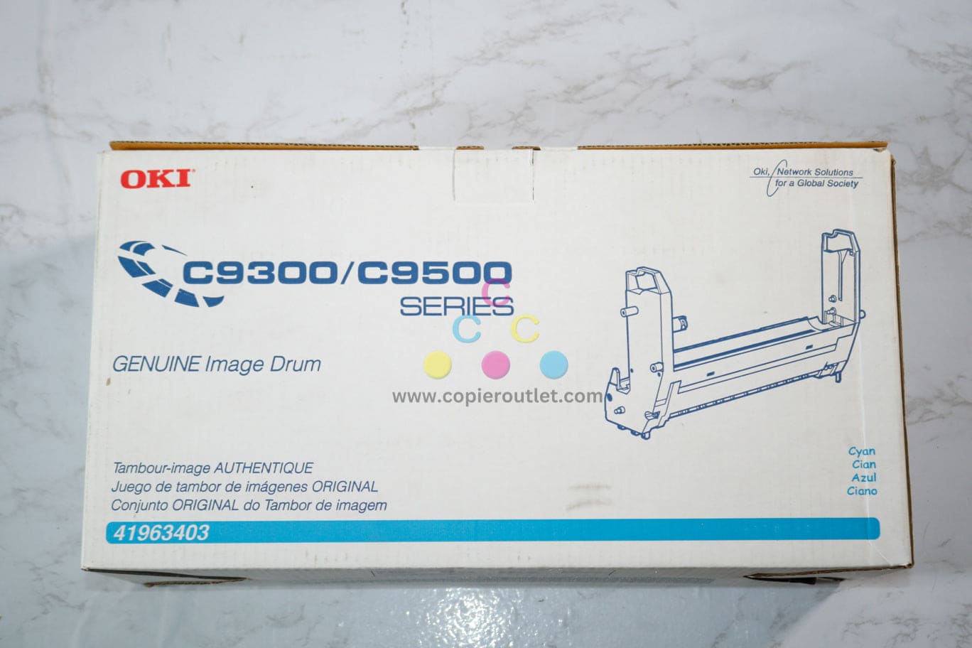 New OEM OKI C9300,C9500 Series Cyan Imaging Drum 41963403, Same Day Ship !