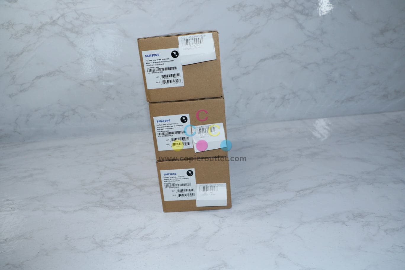 NEW Genuine Samsung CLT-C506L/M506L/Y506L CMY Toner Set For Samsung CLP-680ND, CLX-6260FD, CLX-6260FW Same Day Shipping