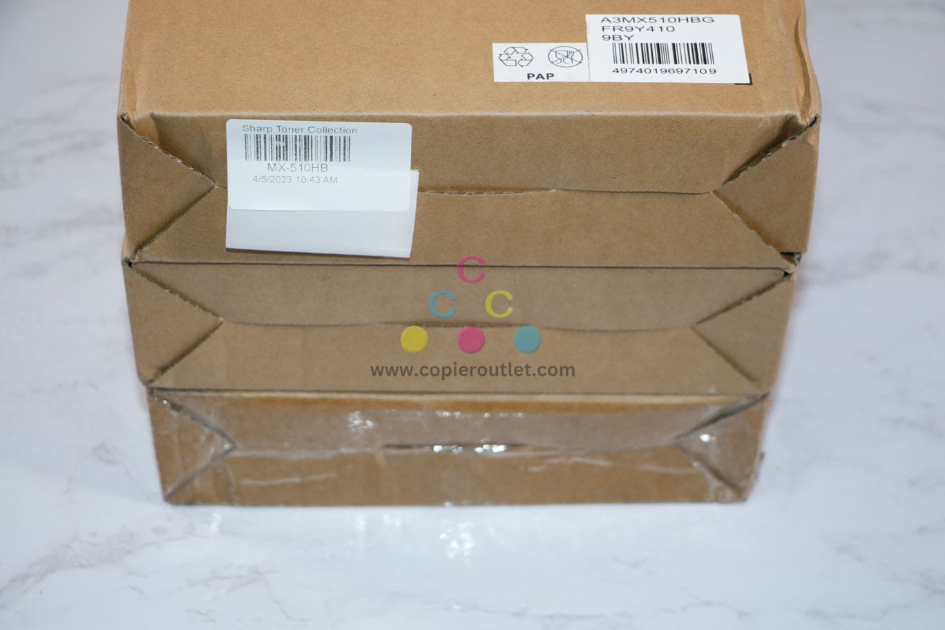 3 Cosmetic OEM Sharp MX-4101N,MX-5110N,MX-5140N Waste Toner Boxes MX-510HB