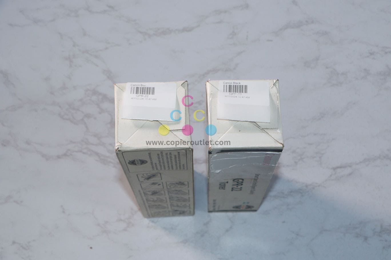 2 Cosmetic Genuine Canon iR 1018/1019/1023/1024/1025 GPR-22 Black Toner Cartridges