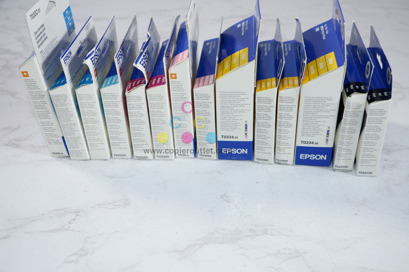 14 OEM Epson Stylus Photo 960 C,LC,M,LM,Y,K Inks T033220,520,320,620,420,120 EXPIRED
