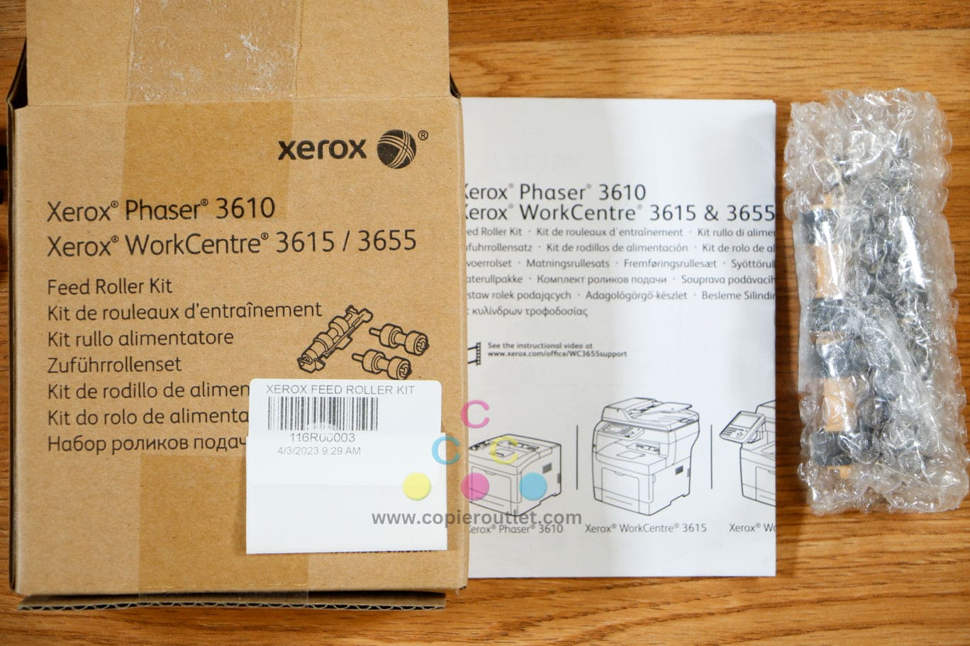 2 Open Xerox 116R00003 Feed Roller Kit VersaLink B400dn/B400n/WorkCentre 3615DN!