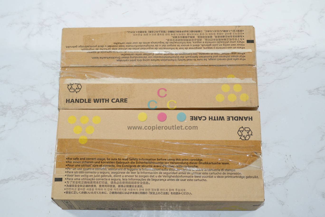 2 Open OEM Ricoh SP C310HA,SP C231N,SP C342DN Yellow Hi Yield Toner Cart 406478