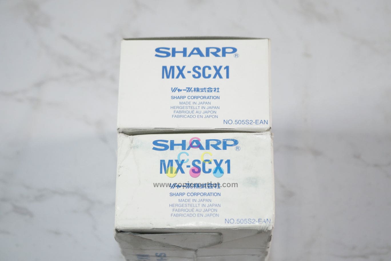2 OEM Sharp DX-C310,DX-C311,DX-C400 Staple Cartridges MX-SCX1, NO.505S2-EAN