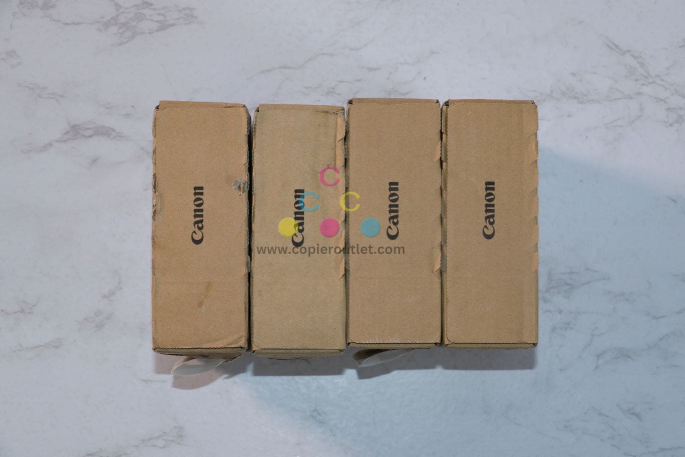 4 OEM Canon TX-3000, TX4000 PFI-110 Cyan, Mag, Yellow and Black Pigment Ink Tanks