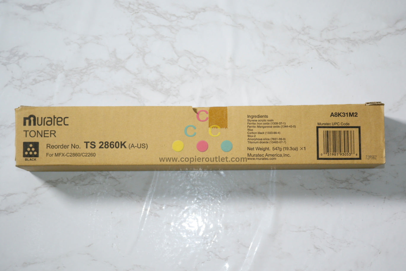 Genuine Muratec TS 2860K Black Toner Cartridge For MFX-C2860/C2260 Same Day  Ship