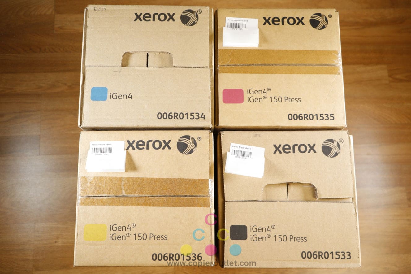 NEW Genuine Xerox 006R01533,34,35,36 CMYK Matte Dry Ink Toner for iGen4 iGen150