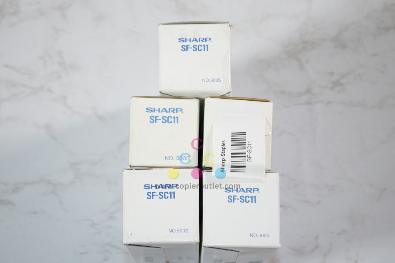 5 New OEM Sharp AR250,AR280,AR285,AR286,AR287 SF-SC11 Staple Cartridges NO.500S