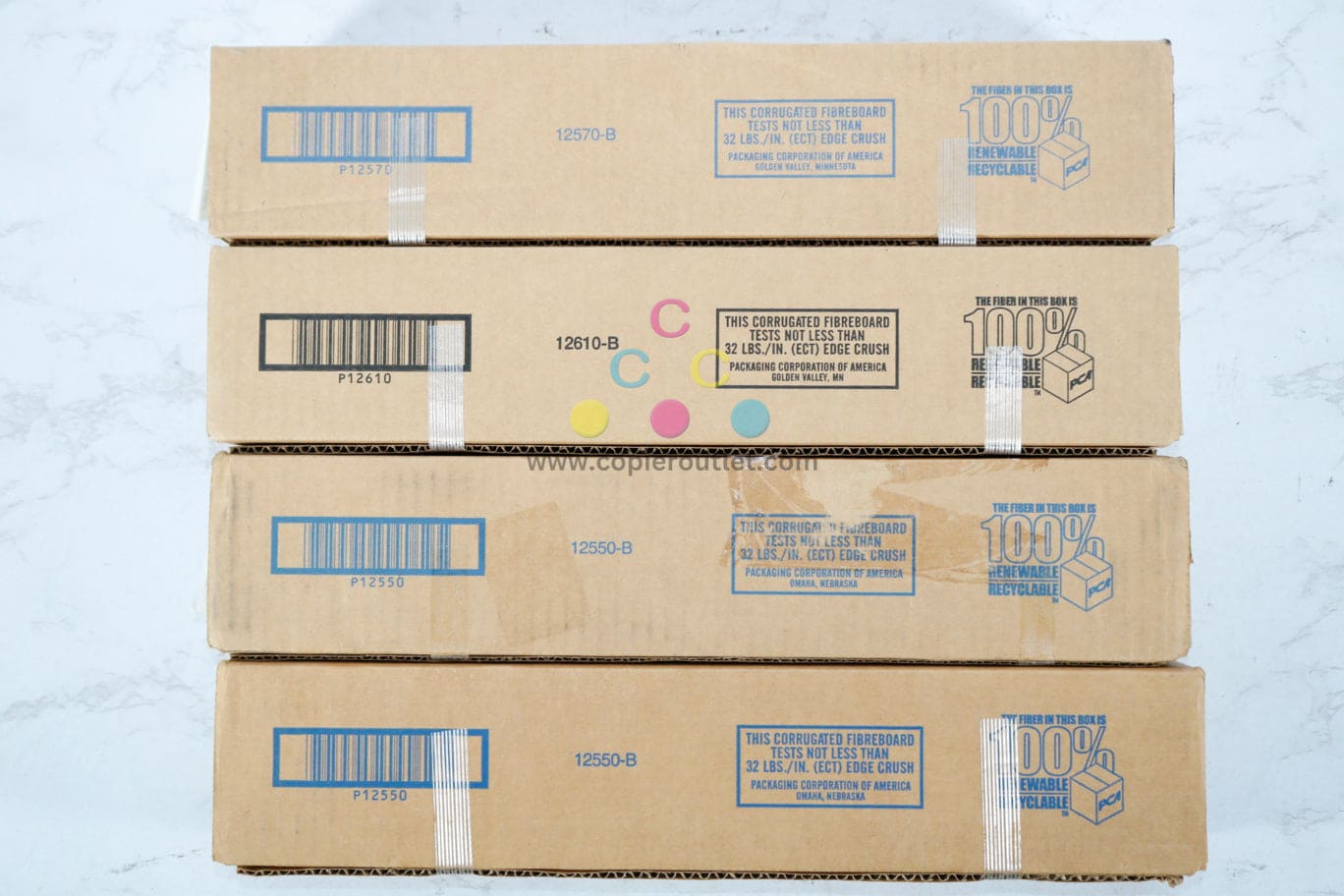 Lot Of 4 New OEM Toshiba eSTUDIO 2555C/3055C T-FC50U CYKK Toner Cartridges
